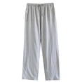 thumbnail image 1 of Stamzod Mens Lounge Pants Fashion Solid Color Elastic Waist Jogging Pants Men Loungewear Casual Loose Outdoor Athletic Pants for Men with Pocket Gray-1 L, 1 of 9