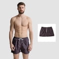 thumbnail image 1 of Stamzod Mens No Liner Swim Trunks Quick Dry Bathing Suits with Pockets Plus Size Drawstring Swim Shorts Black L, 1 of 4
