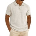 thumbnail image 1 of Stamzod Mens Golf Shirts Short Sleeve Button Down Golf Shirt Casual Summer Beach Shirts(S-4Xl) White XL, 1 of 8