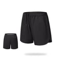 thumbnail image 1 of Stamzod Mens Running Shorts Quick Dry Workout Gym Shorts with Waist Pockets Outdoor Casual Activewear Black L, 1 of 6