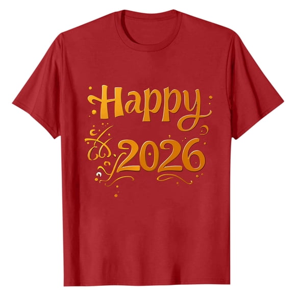 Stamzod Mens Shirts 2026 Fashion Letter Print Short Sleeve Summer Tops Casual Workout Tshirts Shirts for Men Red L