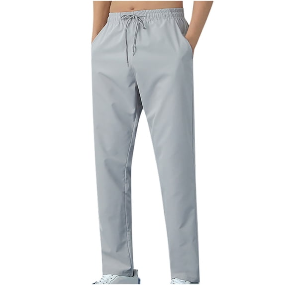 Stamzod Mens Sweatpants Clearance Casual Drawstring Waist Straight Open Bottom Lounge Trousers Lightweight Breathable Plus Size Beach Yoga Pants for Men