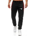 thumbnail image 1 of Stamzod Mens Sweatpants Fashion Patchwork Stretch Waist Drawstring Joggers Pants with Pocket Casual Loose Fit Gym Pants for Workout Running Training Multicolor M, 1 of 4