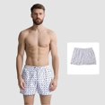 thumbnail image 1 of Stamzod Mens Swimsuit Swim Trunks Quick Dry Bathing Suits with Pockets 2 In 1 Beach Shorts White XXL, 1 of 4