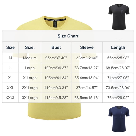Stamzod Mens T-Shirts Summer Outdoor Quick-Dry Short Sleeve Tee Shirts Mens Casual Basic Tees for Gym Running Workout Blue D M
