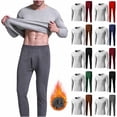 thumbnail image 1 of Stamzod Mens Thermal Underwear Fleece Lined Soft Warm Long Johns Set Winter Base Layer Top & Bottom for Cold Weather, 1 of 10