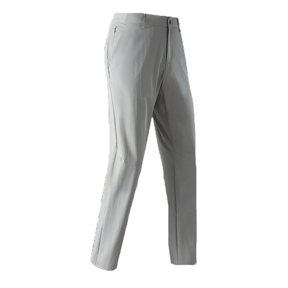 Stamzod Mens Work Pants Fashion Solid Color Casual Straight Hiking Pants Spring & Fall Outdoor Travel Camping Joggers for Men with Pocket Beige B XL