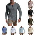 thumbnail image 1 of Stamzod Oversized Gym Shirts for Men Solid Color Round Neck Long Sleeve Shirt Casual Gym Shirts Men Clothing Pink XL, 1 of 10