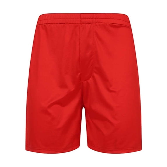 Stamzod Pajama Shorts for Men Solid Color Summer Lightweight Satin Athletic Short Loose Casual Men Sleep Shorts with Pocket Red S