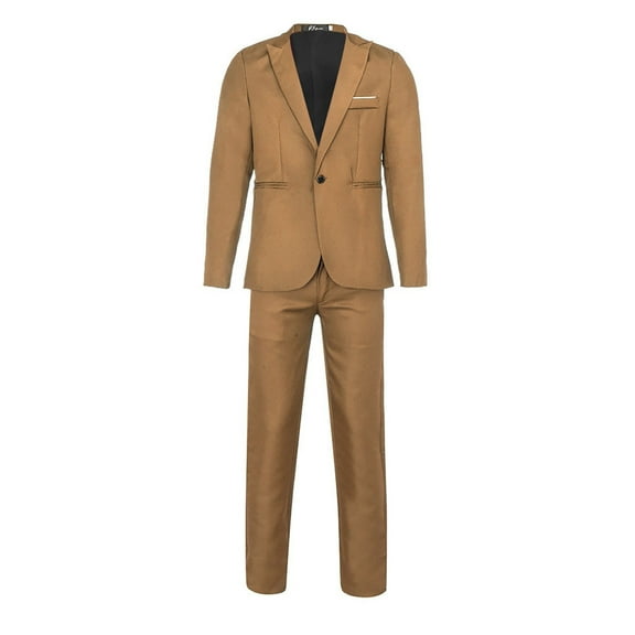 Stamzod Party Wedding Suits For Men Fashion Mens Slim Fit 2 Piece Suit One Button Notch Lapel Tuxedo For Prom (Suit Jacket   Pants) Mens Designer Clothes