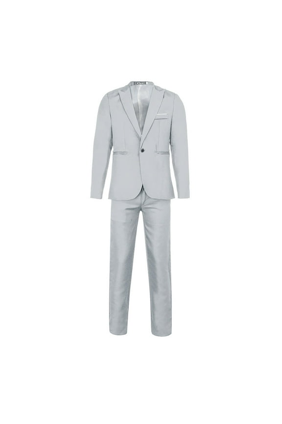 Party Wedding Suits For Men Fashion Mens Slim Fit 2 Piece Suit One Button Notch Lapel Tuxedo For Prom (Suit Jacket + Pants) Mens Designer Clothes
