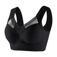 thumbnail image 1 of Stamzod Plus Size Bralettes for Women No Underwire Sports Bras Full Coverage Push Up Bra Seamless Wireless Bras for Women Black W XXXXXXXL, 1 of 8