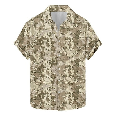 Stamzod Plus Size Shirts for Men Hawaiian Tropical Shirt Short Sleeve Casual Button down Lapel Summer Beach Shirts on Clearance