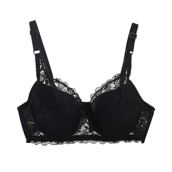 Stamzod Plus Size Womens Daily Bras Push Up Wireless Comfort Lace Breathable Bra Bralette Underwear