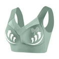 thumbnail image 1 of Stamzod Pushup Bras for Women No Underwire Seamless Bra Full Coverage Push Up Bra Wireless Bralettes for Women with Support Green B XL, 1 of 6