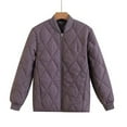 thumbnail image 1 of Stamzod Quilted Jackets for Women Solid Color Long Sleeve Warm Puffer Jacket with Pocket Casual Plus Size Womens Winter Coats Purple XXL, 1 of 4