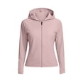 thumbnail image 1 of Stamzod Rash Guard for Women Upf 50+ Sun Protection Zip Up Hoodie Long Sleeve Lightweight Sun Shirt Pink-1 L, 1 of 8
