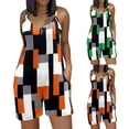 thumbnail image 1 of Stamzod Rompers for Women Casual Oversized Overalls Jumpsuits One Piece Sleeveless Wide Leg Rompers with Pockets Orange XXXL, 1 of 6