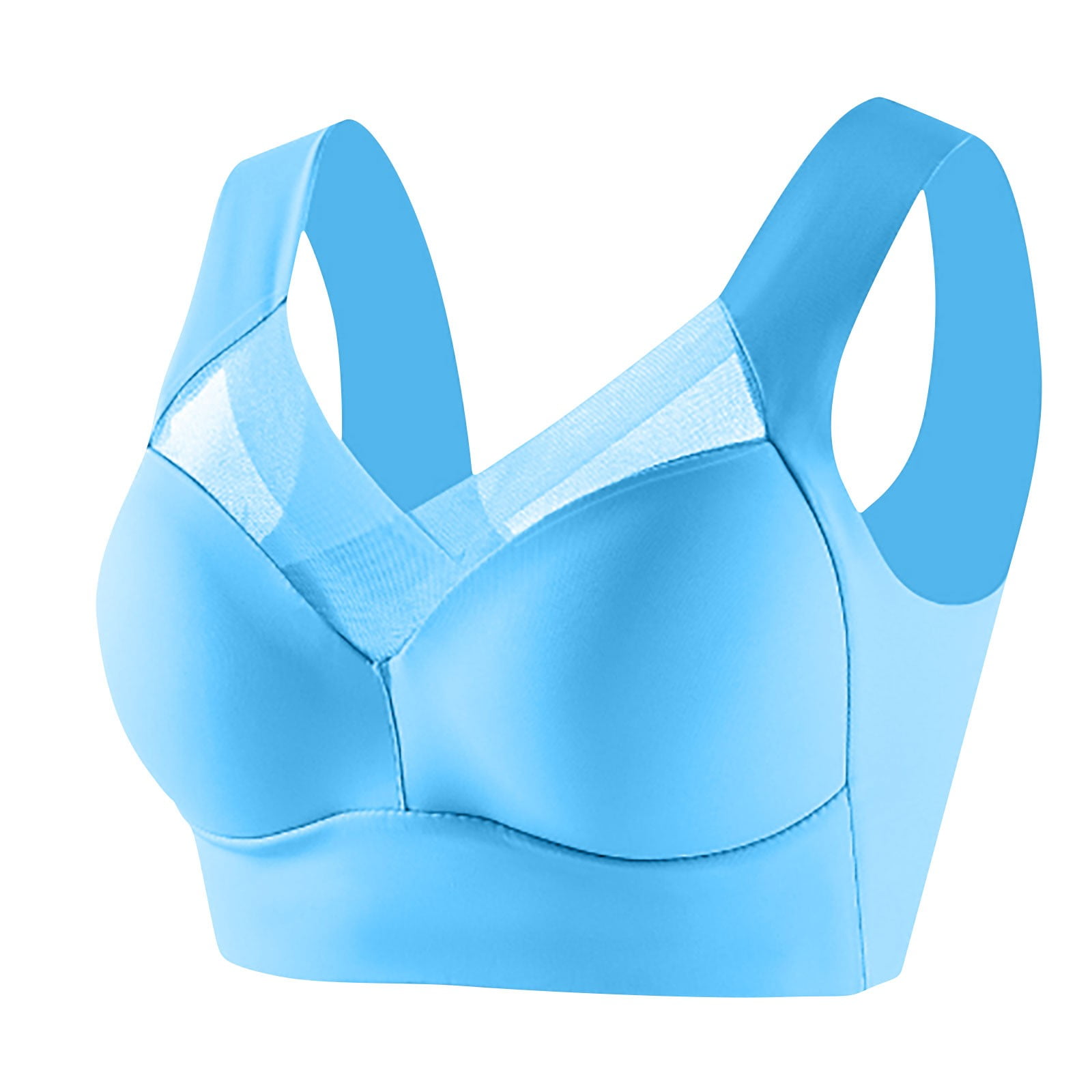 Stamzod Women's Plus Size Bra - No Underwire Sports Bra, Full