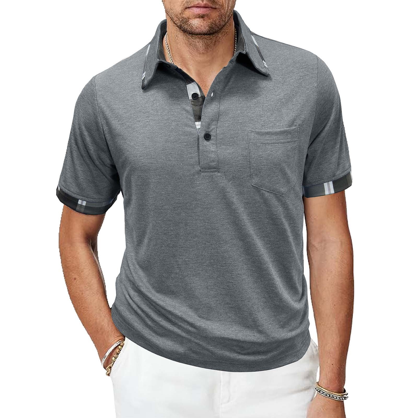 mens pullover short sleeve dress shirts Spring + Mercer Men's Button Down Short Sleeve Sweater
