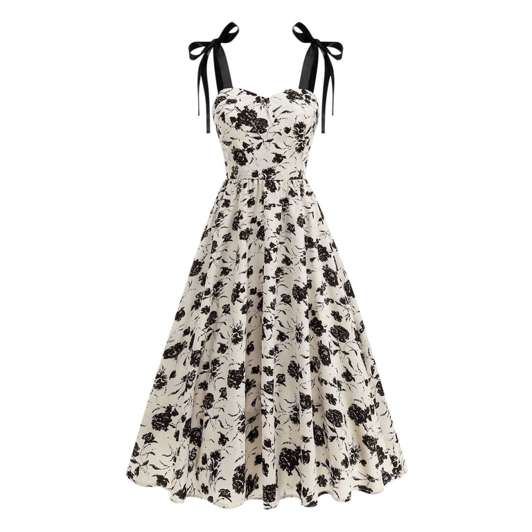ladies floral tea dresses Lulus | Pink Floral Print Tie-Strap Tiered Midi Dress | Womens | Small (Available in XS)