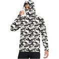 thumbnail image 1 of Stamzod Summer Hoodies for Men Long Sleeve Thin Sweatshirts Camouflage Breathable Lightweight Fishing Shirts with Face Mask Gray B L, 1 of 6