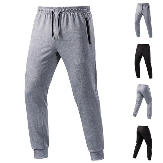 Stamzod Sweat Pants for Mens Solid Color Elastic Waist Athletic Joggers with Pockets Casual Oversized Workout Sweatpants for Men Black F XXL