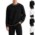 thumbnail image 1 of Stamzod Sweatshirts for Men Fall Fashion Color Block Long Sleeve Shirts Loose Casual Pullover Crewneck Sweatshirt Plus Size Fashion Clothing, 1 of 10