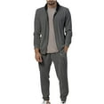 thumbnail image 1 of Stamzod Sweatsuits For Men 2 Piece Full Zipper Colorblock Men's Jogging Tracksuit Set Casual Athletic Long Sleeve Plus Size Men's Suits On Clearance, 1 of 6