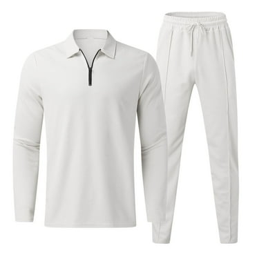Stamzod Sweatsuits For Men Clearance Long Sleeve Tops And Drawstring Pants Athletic Set 2 Piece Track Suits Jogging Casual Warm Up Zip Running Sports