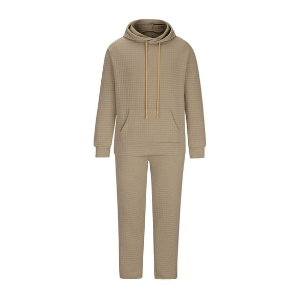 Stamzod Sweatsuits For Men Plus Size 2 Piece Hoodie Men's Jogging Tracksuit Set Casual Athletic Long Sleeve Outfit Pullover Suit Set On Clearance