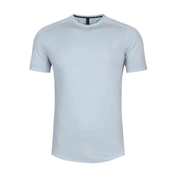 Stamzod T Shirts for Man Summer Outdoor Quick-Dry Workout Shirt Loose Casual Short Sleeve Running Shirts for Men Light Blue C XL