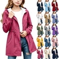 thumbnail image 1 of Stamzod Waterproof Rain Jacket Girls Fashion Lightweight Outdoor Raincoat with Pockets Clothes for Girls 10-12, 1 of 9