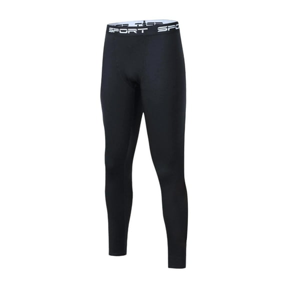 Stamzod Winter Thermal Underwear for Men Solid Color Fleece Warm Long Johns Casual Slim Fit Gym Pants Men Sweatpants Black-2 XXL