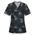 thumbnail image 1 of Stamzod Women's Leopard Print Tunic Tops Clearance Short Sleeve V-Neck Blouses Dressy Casual Slim Comfy Summer T-Shirts, 1 of 3