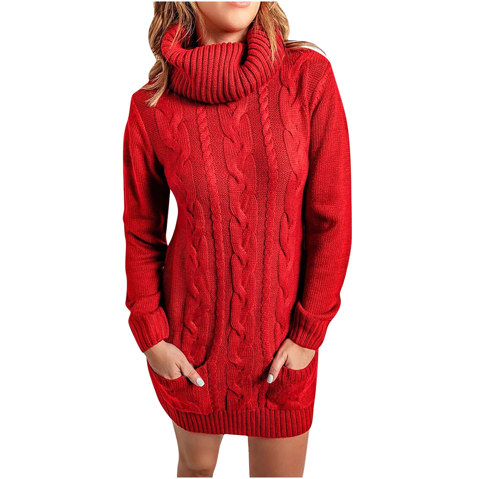 Women's Even&Odd Tricot dress, size 36 (Red)