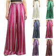 thumbnail image 1 of Stamzod Women's Wide Leg Palazzo Pants High Waist Trendy Boho Trousers Casual Beach Vacation Clothes Hot Pink D XL, 1 of 5