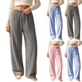 thumbnail image 1 of Stamzod Women's Winter Pajama Pants Fuzzy Warm Elastic Waist Straight Leg Comfy Pants Flannel Plaid Pants for Women M-4Xl L, 1 of 8