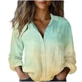 thumbnail image 1 of Stamzod Womens Button Down Shirt Long Sleeve Work Blouses Dressy Casual Collared Tops(Available In Plus Size) Multicolor P L, 1 of 6