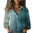 thumbnail image 1 of Stamzod Womens Button Down Shirts Oversized Long Sleeve Floral Printed Blouses Casual Work Tops Trendy 2026 Multicolor U M, 1 of 6