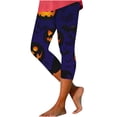 thumbnail image 1 of Stamzod Womens Halloween Capri Leggings High Waisted Silm Fitted Capri Yoga Pants Plus Size Capris for Women, 1 of 8
