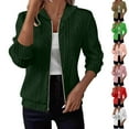 thumbnail image 1 of Stamzod Womens Jacket with Hood Solid Color Long Sleeve Cropped Jacket Women Casual Zip Up Jackets for Women Mint Green M, 1 of 5
