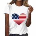 thumbnail image 1 of Stamzod Womens Summer Tops 2026 Crewneck Short Sleeve Shirts Trendy Dressy Casual Cute Graphic Tees White Y XXXXXL, 1 of 5