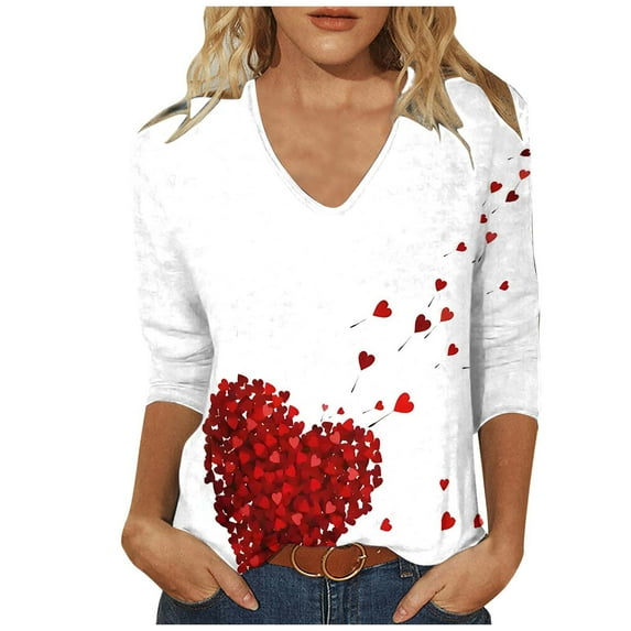 Stamzod Womens T Shirts Summer Crewneck 3/4 Length Sleeve Basic Tee Tops Loungewear Daily Casual Loose Plus Size Shirts Pink XL