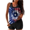 thumbnail image 1 of Stamzod Womens Tankini Bathing Suits Tummy Control Swim Suits Two Piece Modest Swimwear with Boyshorts Multicolor X M, 1 of 6