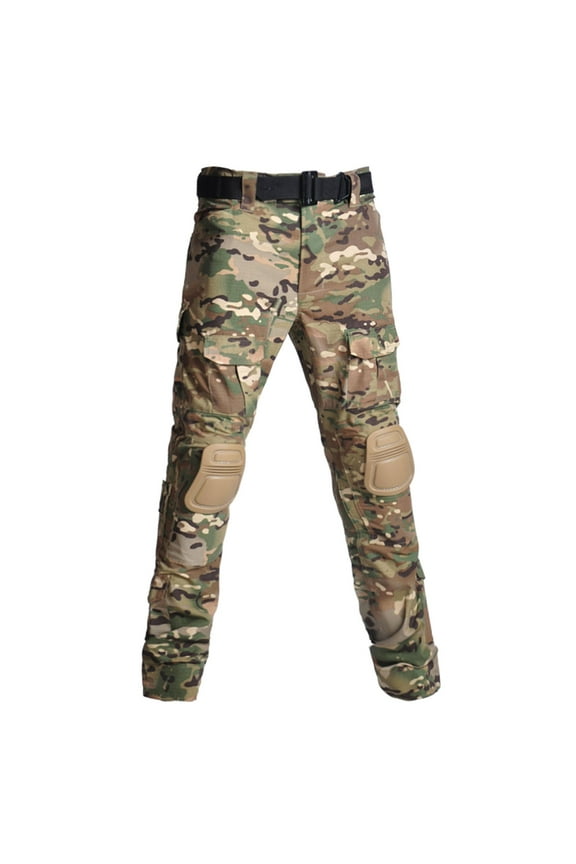 Work Cargo Pants for Men with Knee Pads Quick Dry Wear-Resistanting Camo Military Tactics Trousers Plus Size Button Down Sweatpants on