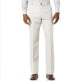 thumbnail image 1 of Stamzod Work Pants for Men Fashion Solid Color Flat Front Straight Dress Pants Officewear Business Casual Pants for Men with Pocket Beige XL, 1 of 8