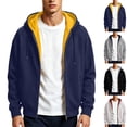 thumbnail image 1 of Stamzod Zip Up Hoodie Men Fall Winter Long Sleeve Drawstring Hooded Jackets Casual Cotton Oversized Hoodies with Pockets, 1 of 8