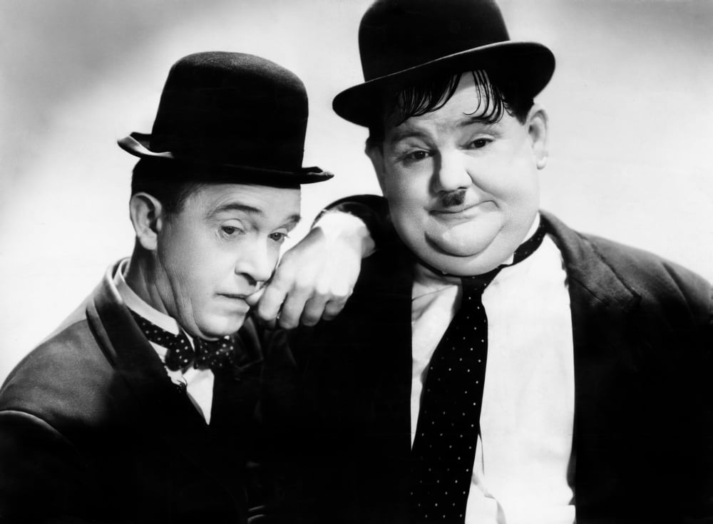 Stan Laurel Oliver Hardy Canvas Art - (20 x 16)