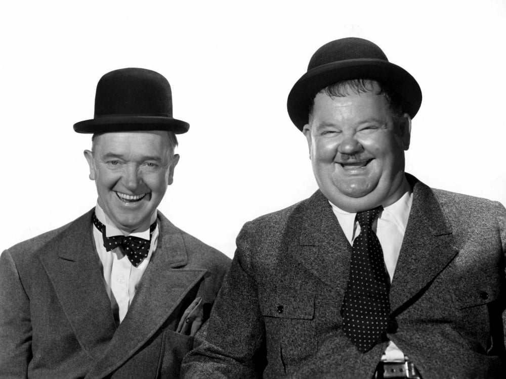 Stan Laurel Oliver Hardy Canvas Art - (20 x 16)
